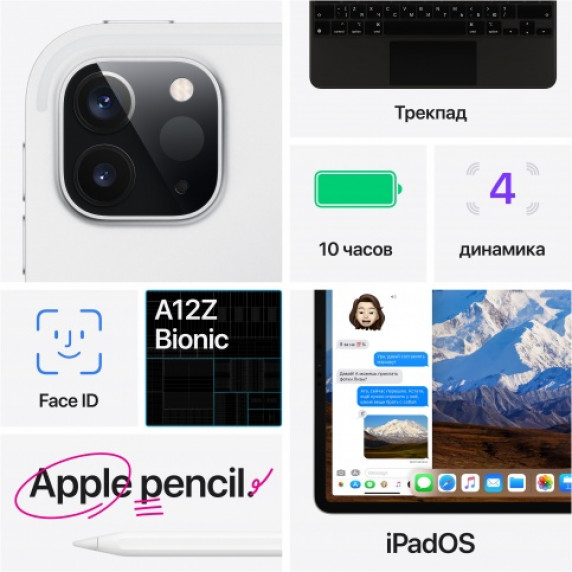 Apple iPad Pro 12.9 Wi-Fi + Cellular 256GB 2020 Серый Космос