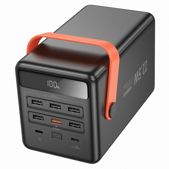 Power bank HOCO J142 Surpass 22.5W+PD20W fully compatible (100000mAh) Black