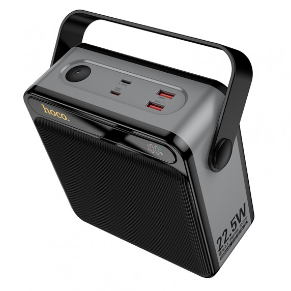 Power bank HOCO J161 Power 22.5W+PD20W Fully compatible with lighting(80000mAh) Black and gray
